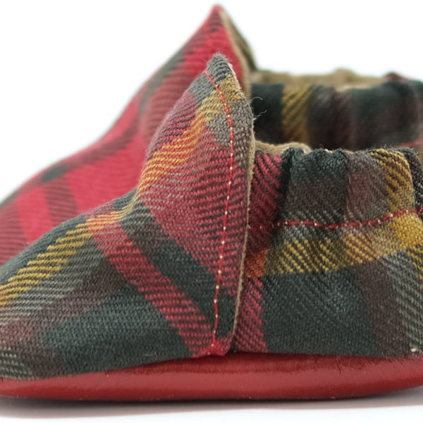 Tartan store baby booties